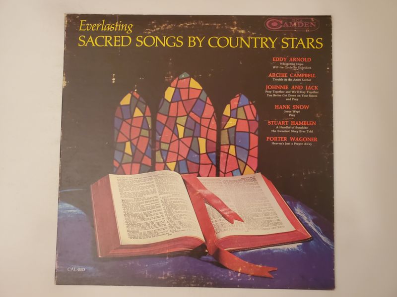 Various Artists (Eddy Arnold, Archie Campbell, Johnnie and Jack, Hank Snow, Stuart Hamblen, Porter Wagoner) Everlasting Sacred Songs by Country Stars vinyl record